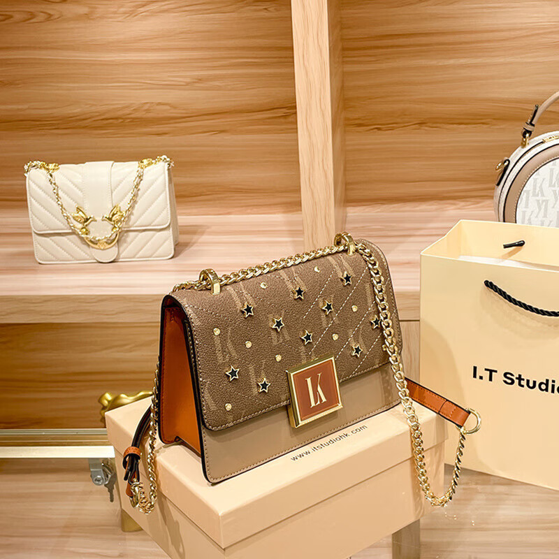 mospoke严选品牌链条包夏季小方包百搭单肩斜挎小包2023新款潮时尚