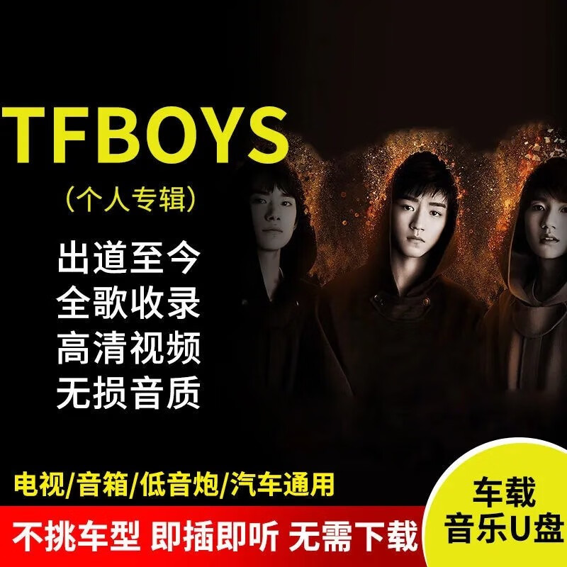 纽曼(newsmy)tfboys专辑车载音乐u盘全歌收录mp3无损音质视频车载优盘