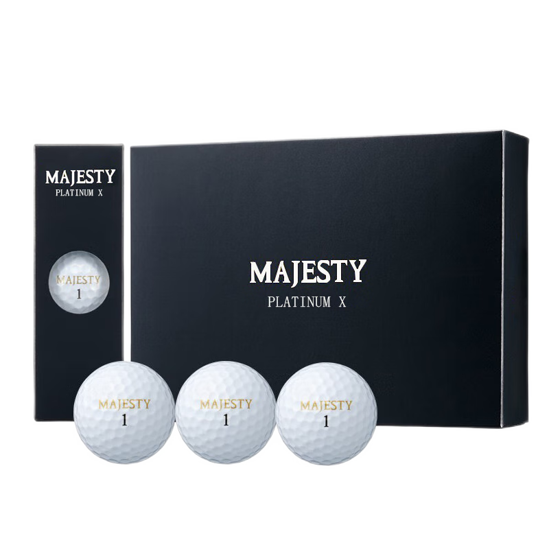 MAJESTY 瑪嘉斯帝高爾夫球四層球PLATINUM X系列遠距離球 新款 四層球6盒裝