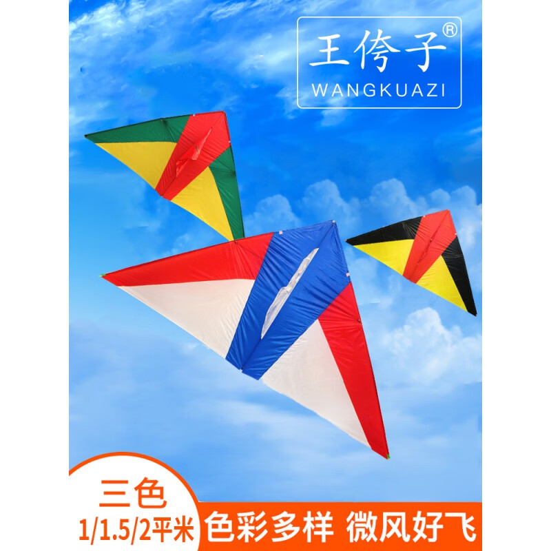 玖茗王侉子风筝 三角风筝潍坊大人网红大型微风易飞2024年新款儿童 1