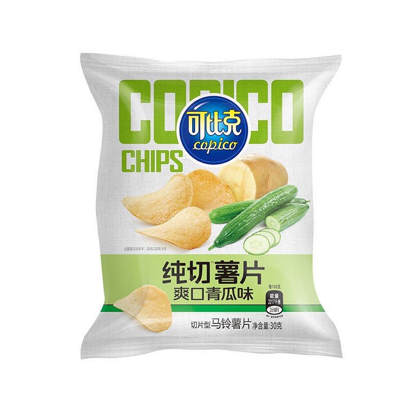 可比克薯片 纯切薯片休闲零食 薯片大礼包 零食大礼包 混合口味30g*13