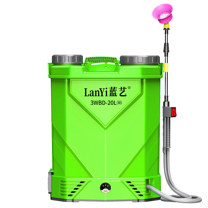 藍(lán)藝電動噴霧器農(nóng)用打藥機(jī)背負(fù)式農(nóng)藥噴壺打草藥背壺充電式藥筒農(nóng)藥壺 蘋果綠20安鋰電高壓16升三開關(guān)