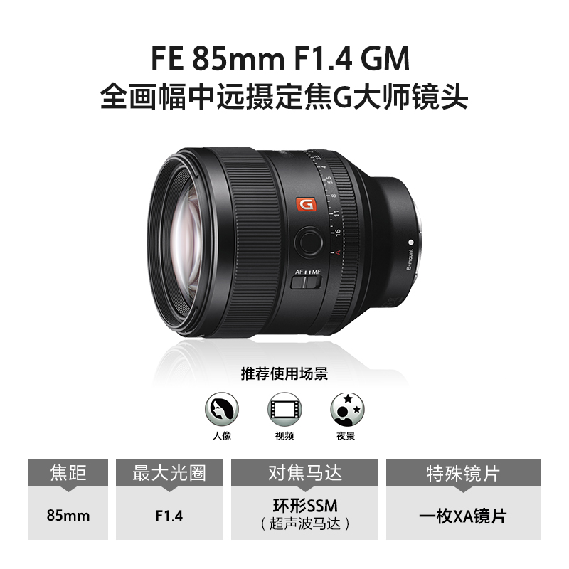 索尼FE 85mm F1.4 GM镜头请问有什么赠品？