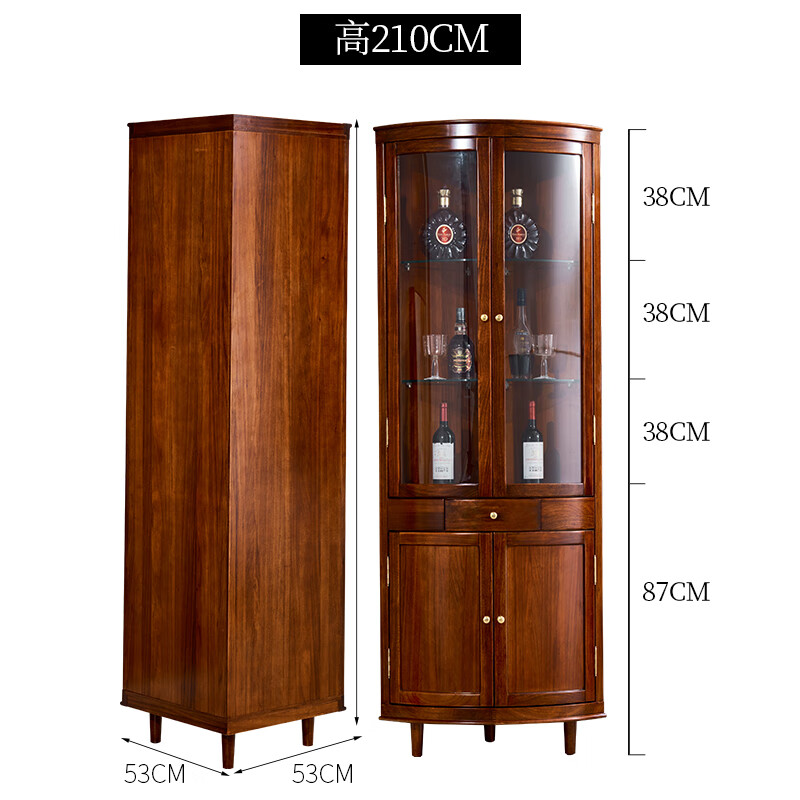角柜 墙角柜欧式三角酒柜客厅墙角装饰柜轻奢角柜乌金木角柜转角柜