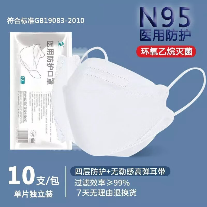 亿众n95医用渐变色口罩独立包装鱼嘴型柳叶型口罩儿童彩色卡通正版