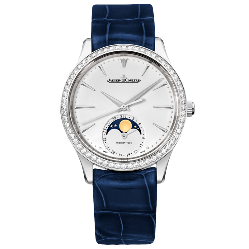 积家jaeger大师系列精钢镶钻自动机械女表1258401二手手表女奢侈品