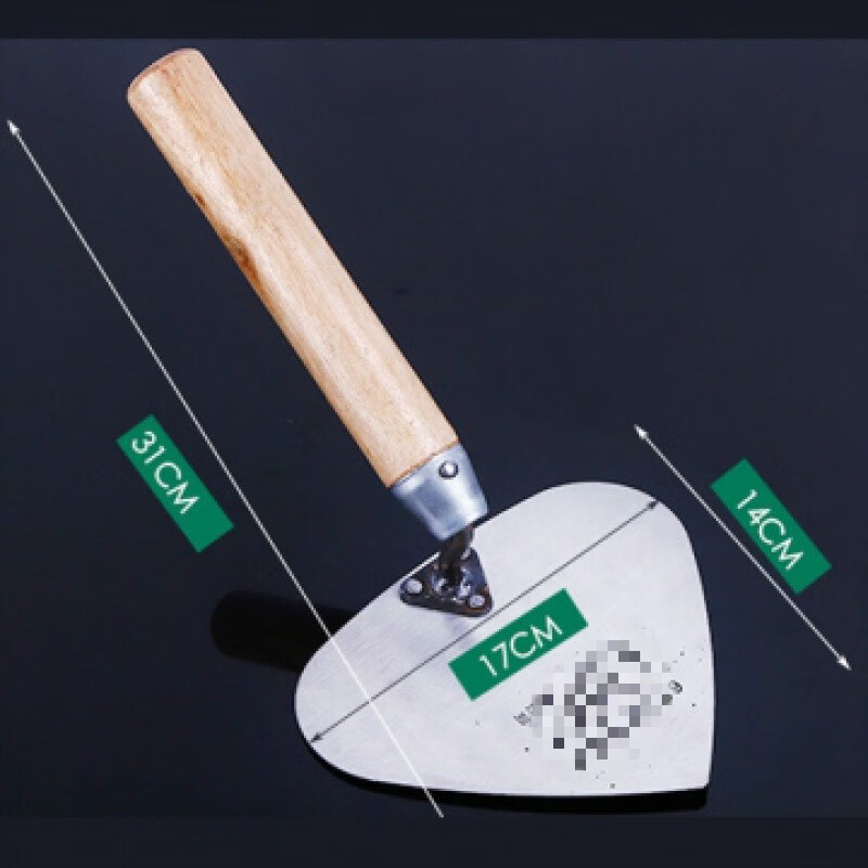 唔哩大铲三角铲桃形铲抹泥刀手光刀砌墙铲批墙刀抹灰刀建筑瓦工铲工具