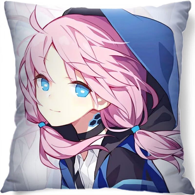 明日方舟周边抱枕艾雅法拉w闪灵动漫手办玩偶二次元睡觉靠垫定制 蓝毒