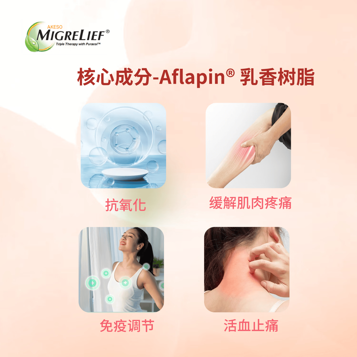 MigreLief迈立疏美国进口镁营养补剂小白菊维生素B2速效缓解偏头痛体验装