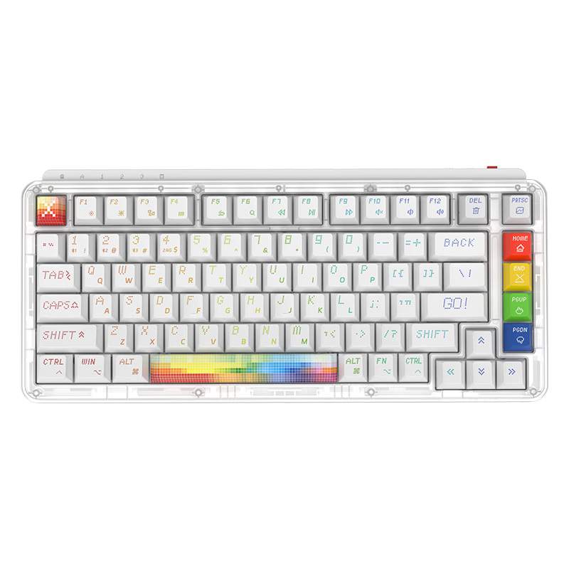 MIIIW 米物 ART系列机械键盘 Z830Pro  米物彩虹像素三模 83键办公游戏键盘VB Pro轴