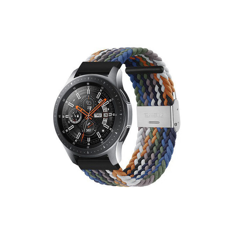 适用garmin佳明手表forerunner245/645m编织弹力尼龙f255/265/745表带