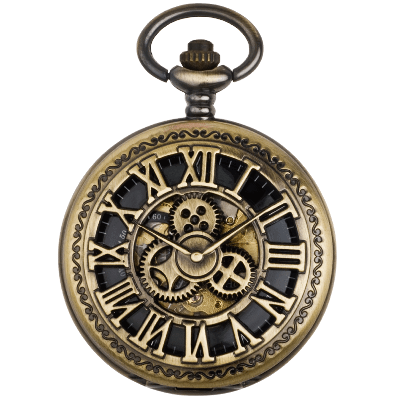 美芙仁手表时间守护者自动机械怀表翻盖动漫卡通项链表学生挂表护士