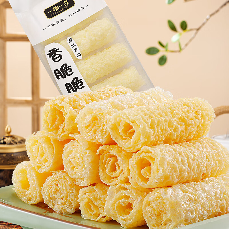 一稞一豆 香脆脆铃卷6条装油豆皮火锅即食食材螺蛳粉配菜腐皮酸辣粉