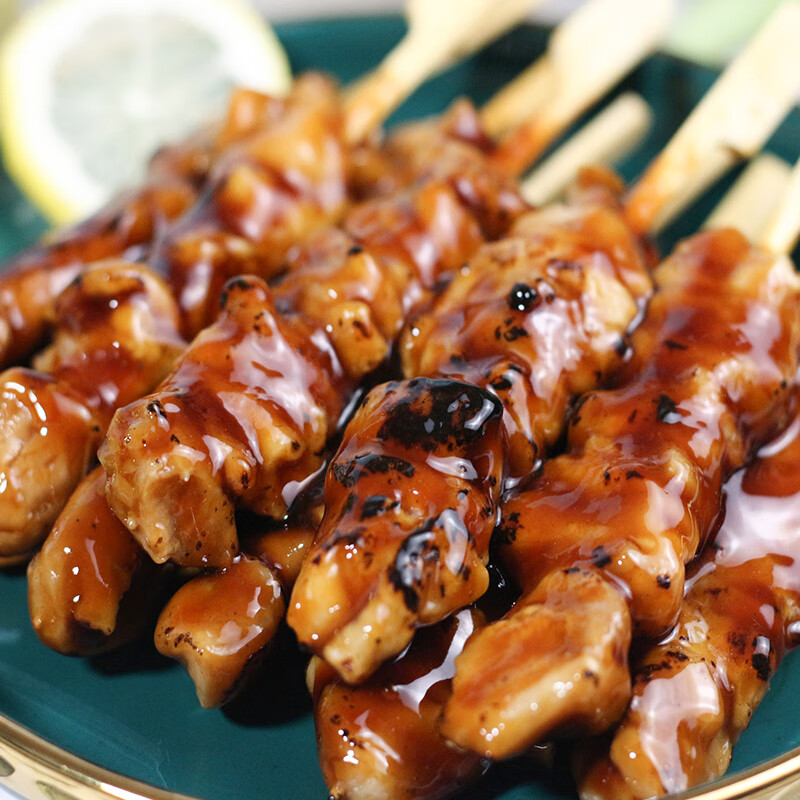 哺食旺炭烤鸡腿肉串270g熟制甜味10支微波日式照烧鸡腿肉 照烧鸡肉串