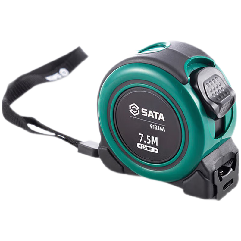 世達（SATA）91336A凱鋒系列橡塑型鋼卷尺 7.5Mx25MM