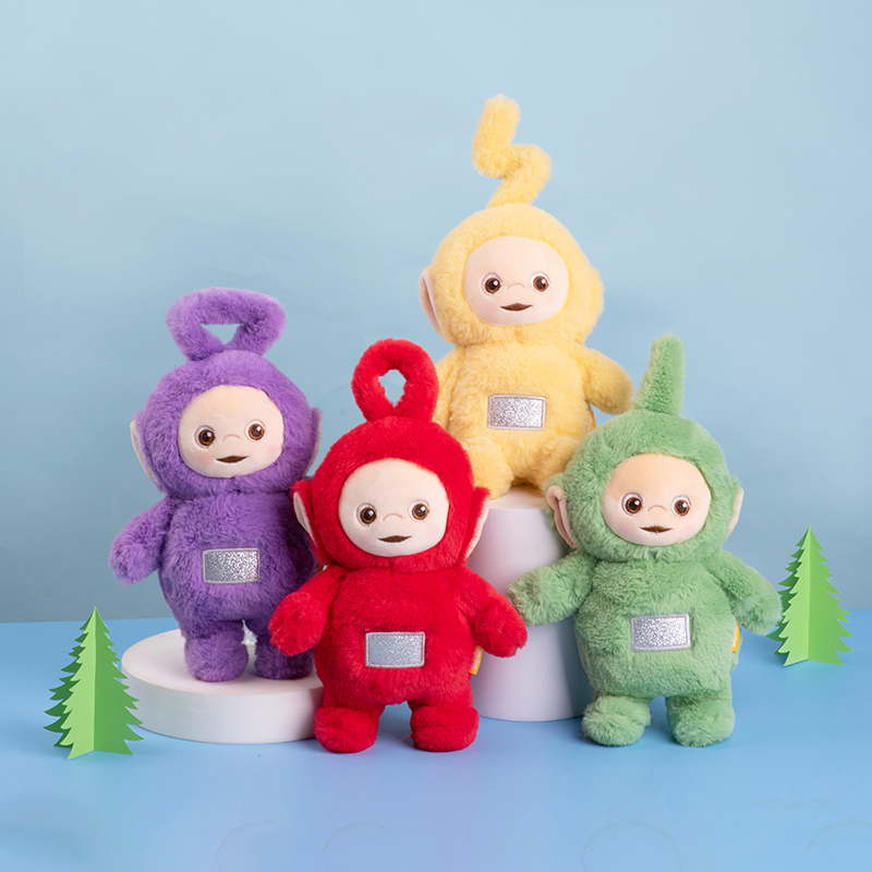 恩天线宝宝8寸骨架毛绒公仔玩偶儿童玩具六一儿童节礼物jm1 红色小波