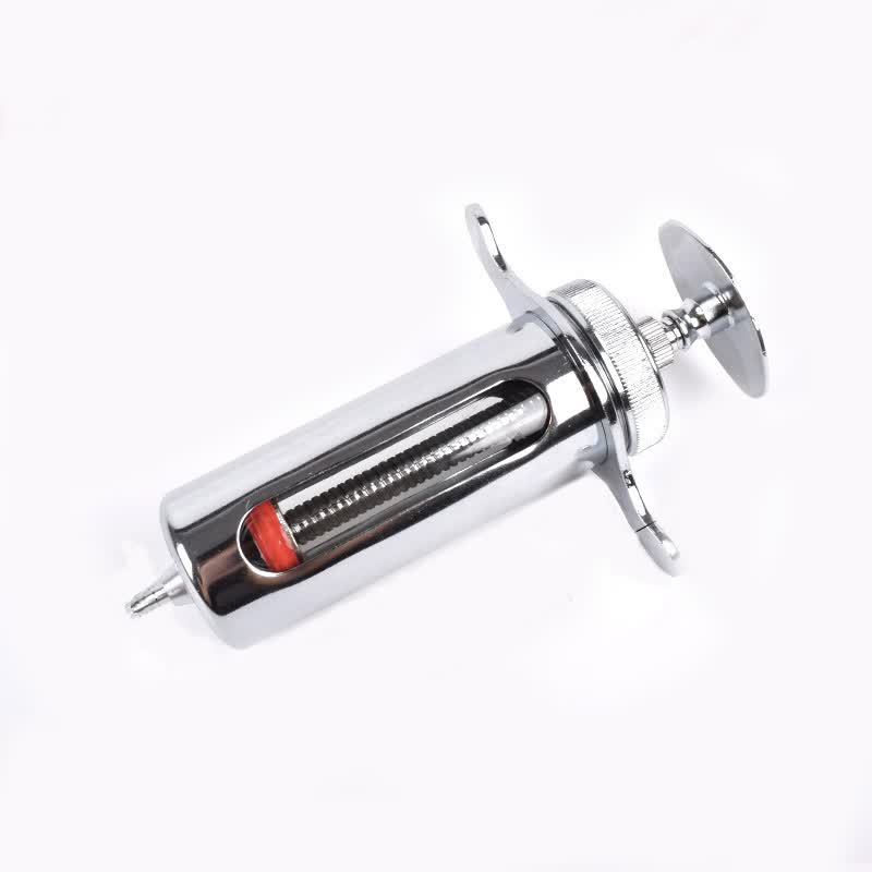 萌肉居 A养殖兽用金属不锈钢注射器畜牧兽医猪羊金属注射器针筒针管兽用器械  不锈钢短款B型50ml使用感如何?