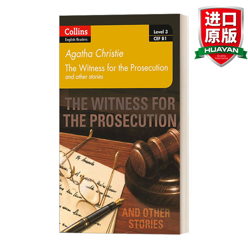 Collins Agatha Christie ELT Readers B1 英文原版 柯林斯阿加莎英语学习小说系列 控方证人 英文版 进口英语原版书籍
