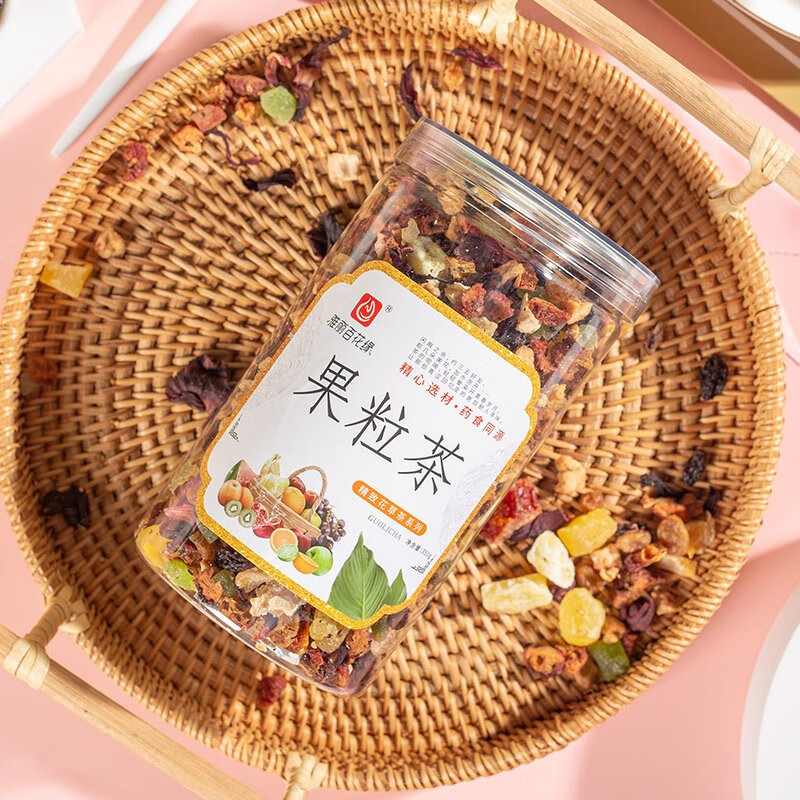 雅丽百花缘花果茶水果茶 夏日清爽酸甜果粒茶350g*2