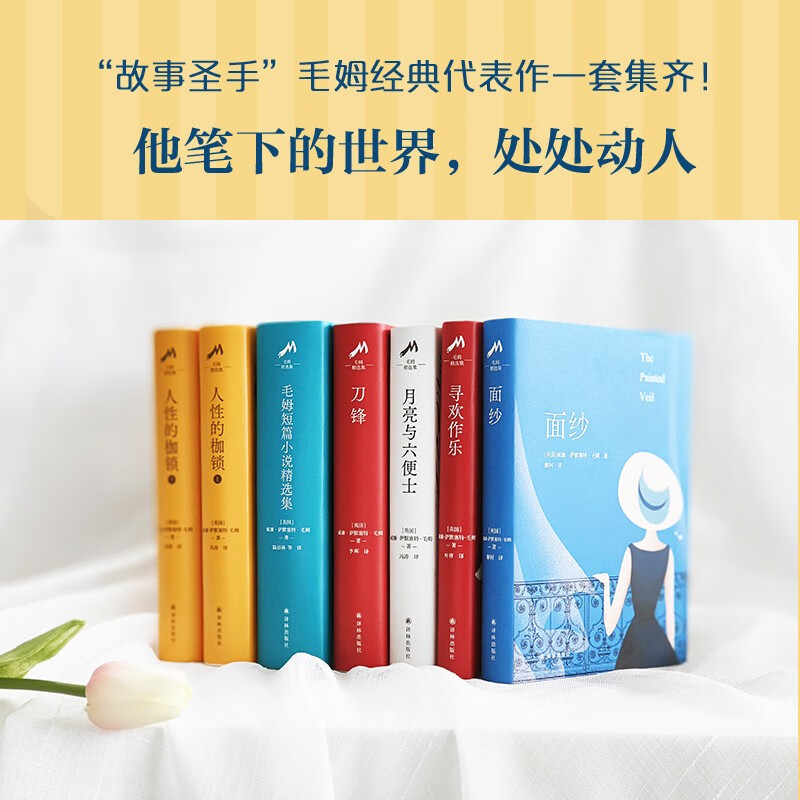 毛姆作品 刀锋+毛姆短篇小说精选集+面纱+人性的枷锁+寻欢作乐+月亮与六便士（“故事圣手”毛姆高分代表作，豆瓣高分译本，随书赠金句贴纸） 精选套装6册高性价比高么？