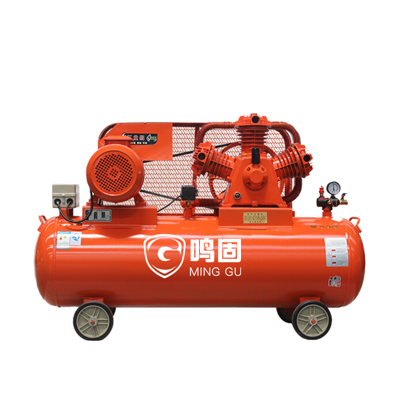 鳴固空壓機皮帶式7.5KW工業(yè)級大型噴漆氣泵380V空氣壓縮機 W-0.9/8