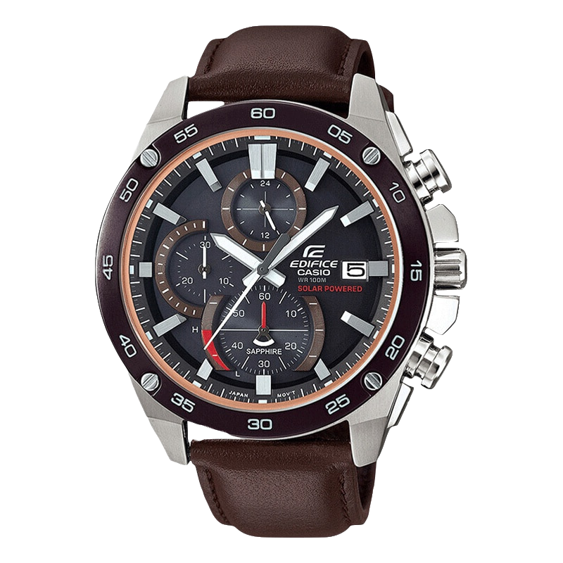 卡西欧(casio)手表 edifice系列时尚太阳能动力防水多功能男表 efs