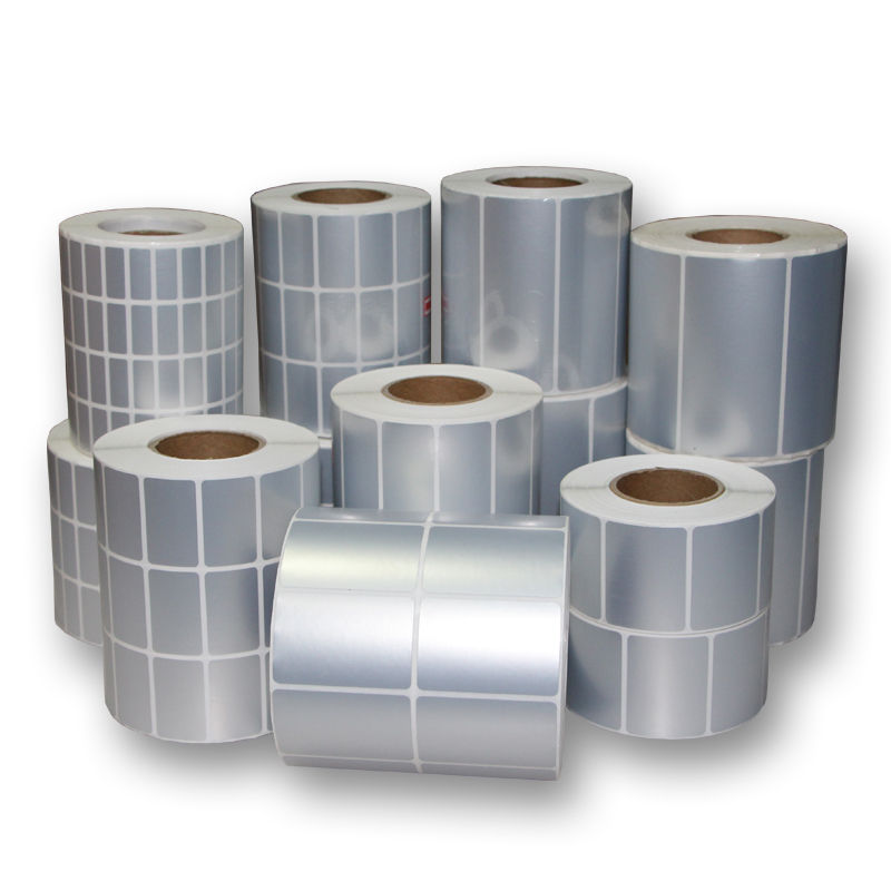 得力dl-888t标签打印机不干胶珠宝铜版哑亚银碳带条码打印纸 40*10*