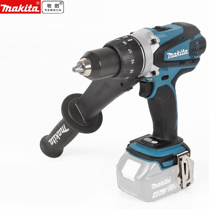 makita牧田dhp458充电冲击钻电动起子机家用多功能锂电池电钻 dhp458z