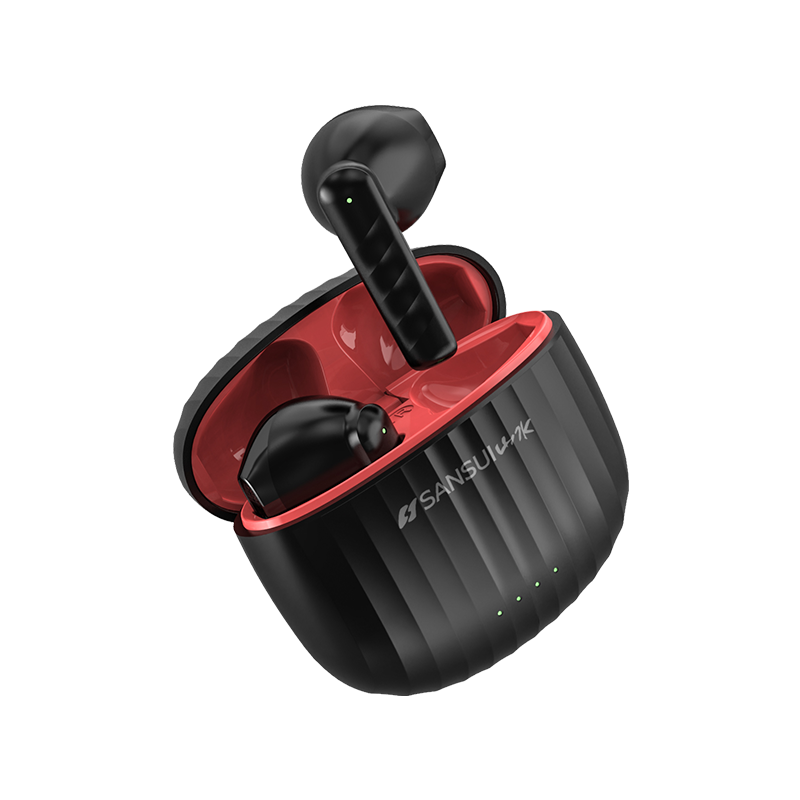 闭眼买、再降价：山水SANSUI TW13 蓝牙耳机 无线降噪  黑红色 TJ    39元+运费(需10元首单礼金，双重优惠)(补贴后36.66元)
