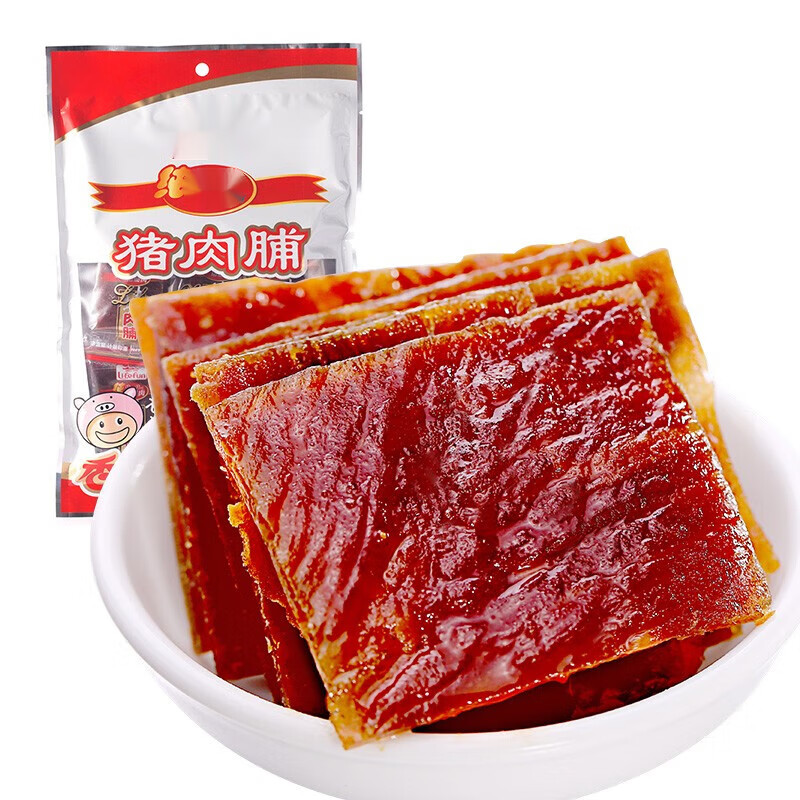 千畅安原味猪肉脯148g袋装靖江特产休息零食小包装 猪肉脯