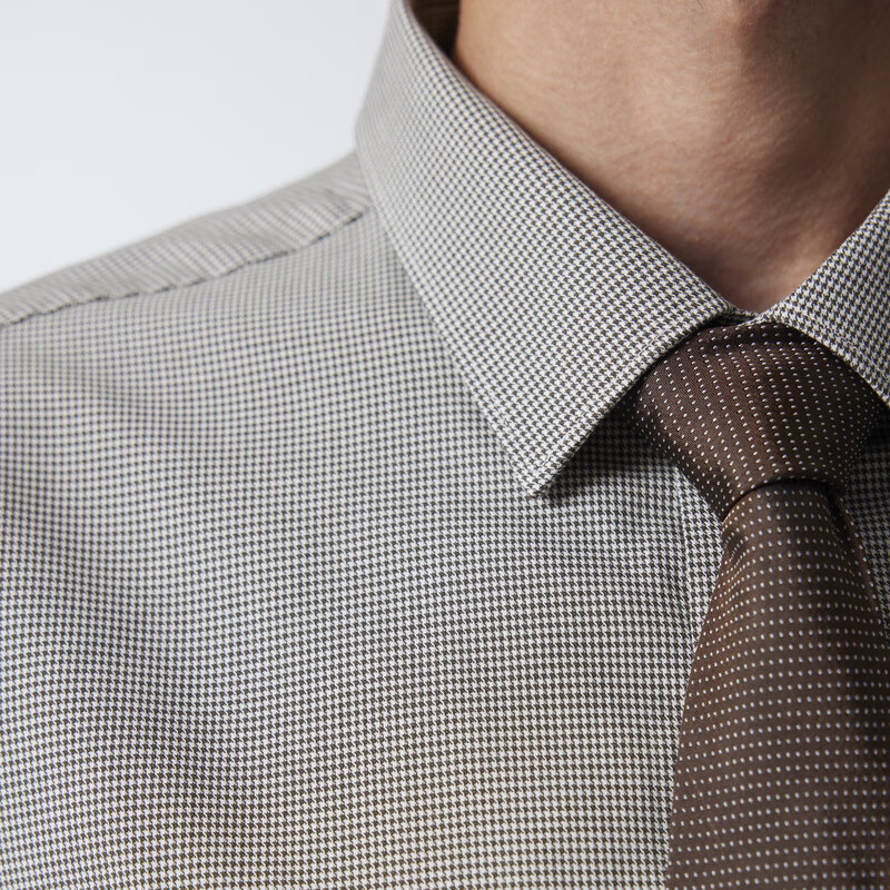 Scofield男士24年新款秋季通勤简约棉质商务休闲时尚多色长袖衬衫 绿色 M (170)