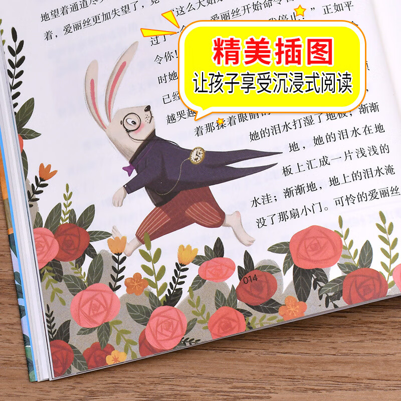 爱丽丝漫游奇境记彩图正版 爱丽丝梦游仙境小学生二三四五六年级 爱丽丝漫游奇境