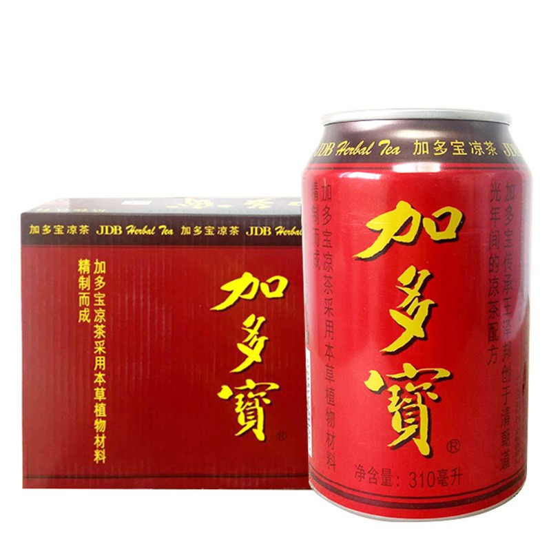 加多宝 310ml*24罐装整箱凉茶饮料家庭团聚用餐备选茶饮品 加多宝红罐
