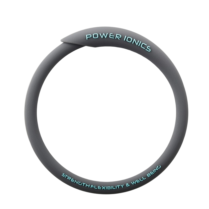 power ionics潮牌RHINO犀牛男女情侶負(fù)離子能量手環(huán)時(shí)尚防水運(yùn)動(dòng)手鐲飾品禮物 冰灰 小碼(內(nèi)圈周長(zhǎng)17厘米)