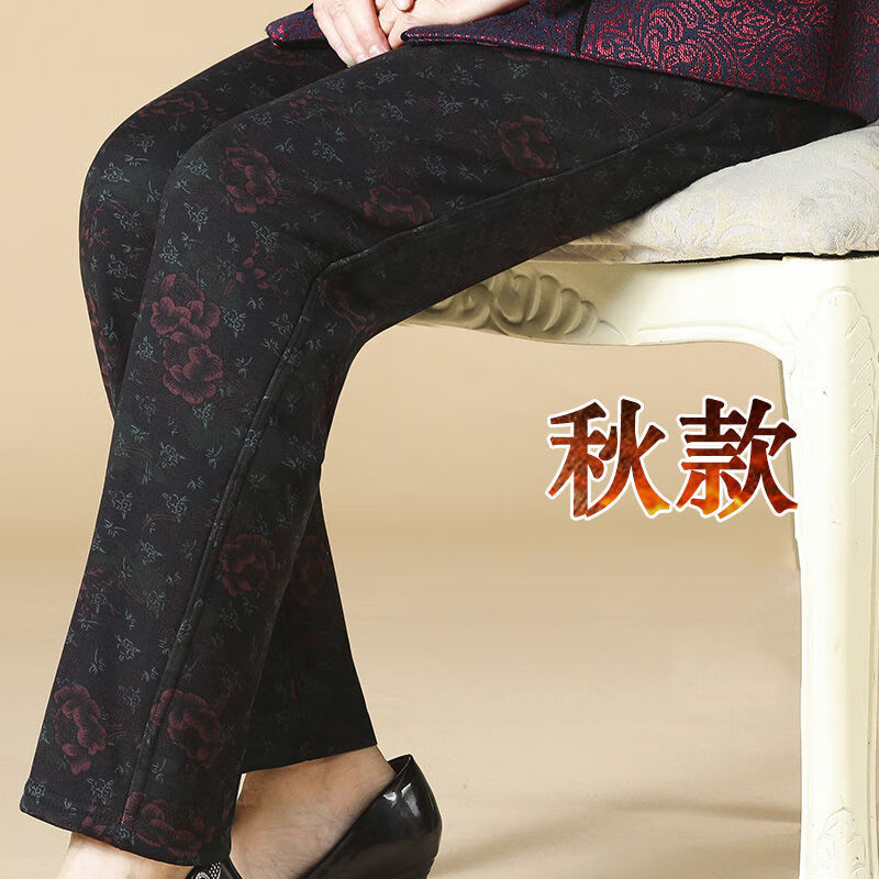 老太太棉裤加肥加大加厚保暖大码中老年女裤冬季妈妈长裤子加绒加厚外