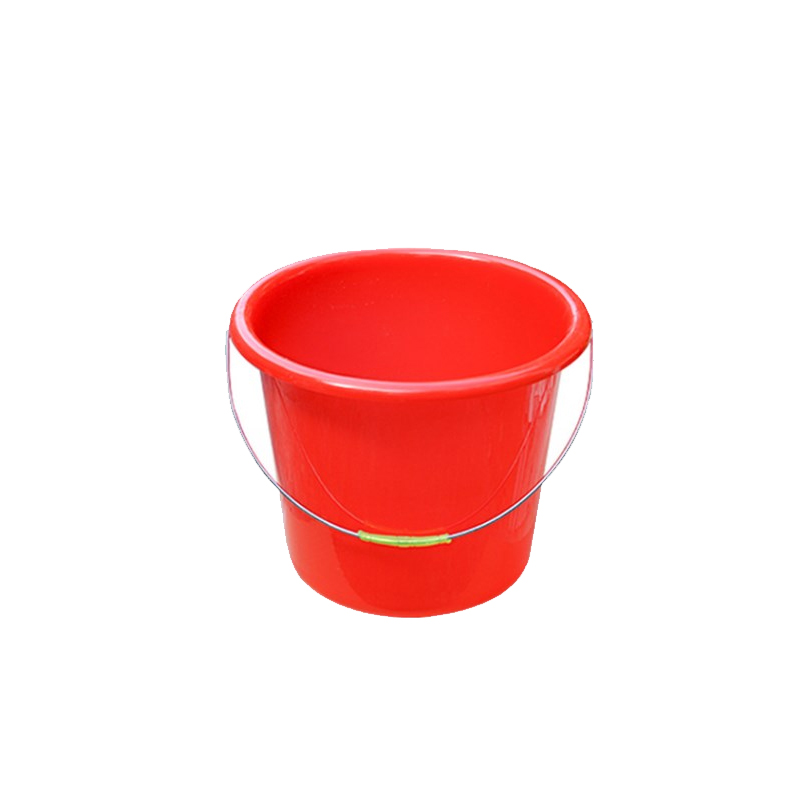 庄太太【10L无盖款】塑料手提水桶红色大小水桶带盖子耐摔