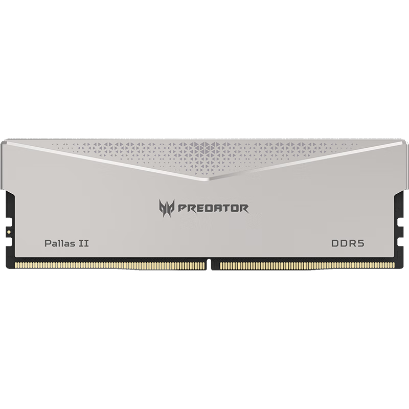 PREDATOR 宏碁掠夺者 Pallas II 凌霜 DDR5 6000MHz 台式机内存 马甲条 白色 32GB 16GB×2 BL.9BWWR.350