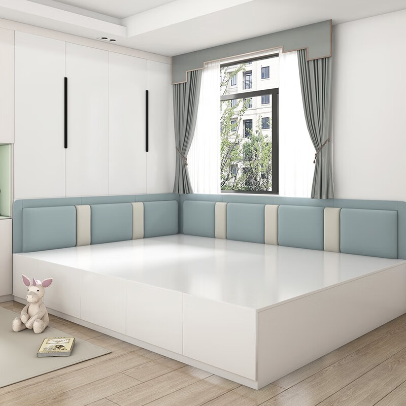 软包墙围床头软包防撞墙贴床头贴防撞榻榻米自粘墙贴 款式7(颜色可换)