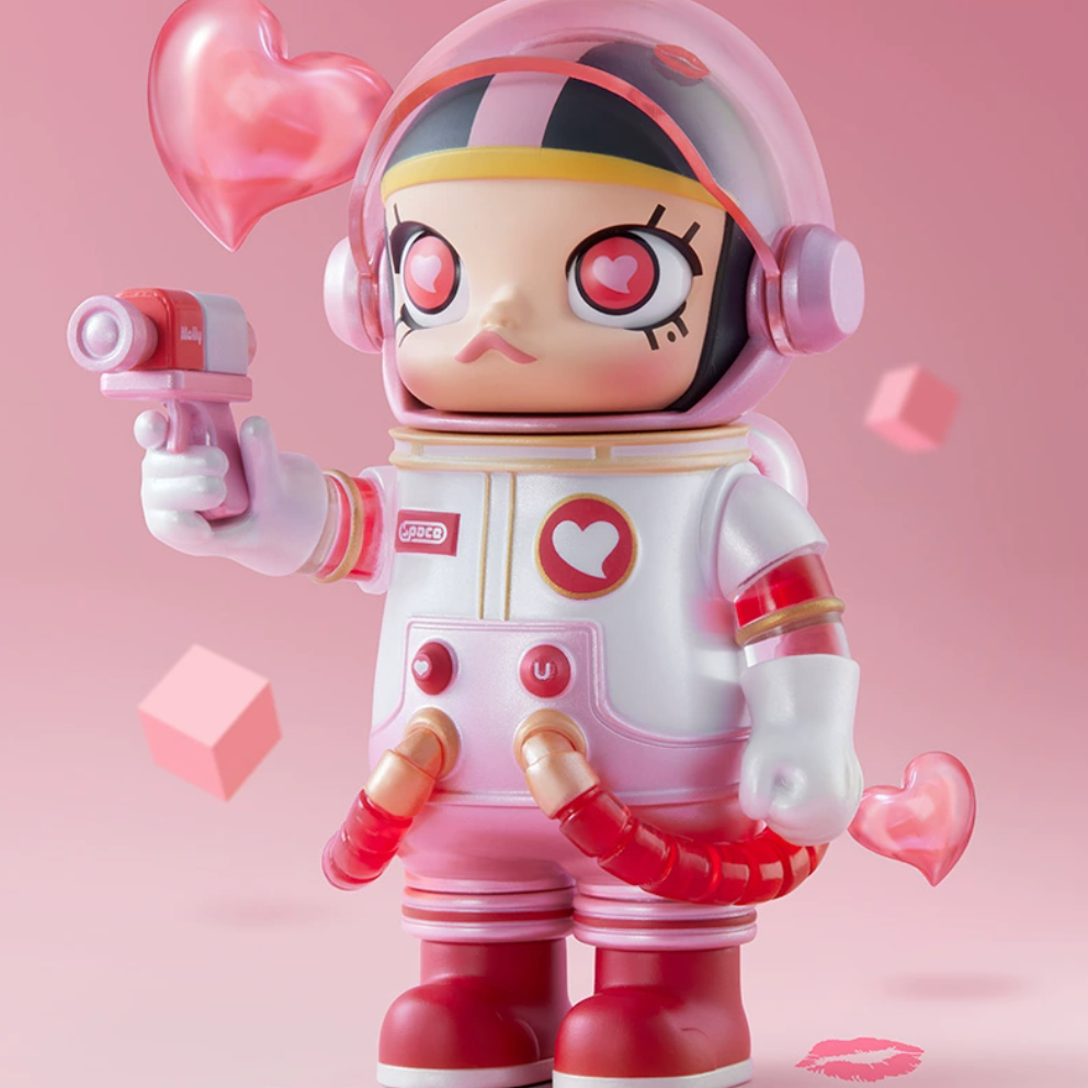 泡泡玛特(pop mart)mega珍藏系列100% space molly周年二代盲盒茉莉熊