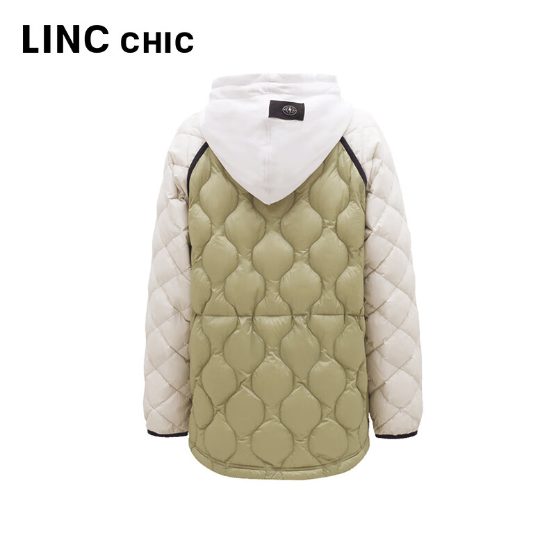 金羽杰秋季新款轻薄羽绒服女短款连帽直筒休闲反季羽绒衫女士Y23802179 秋叶绿 XS 适合120斤以下