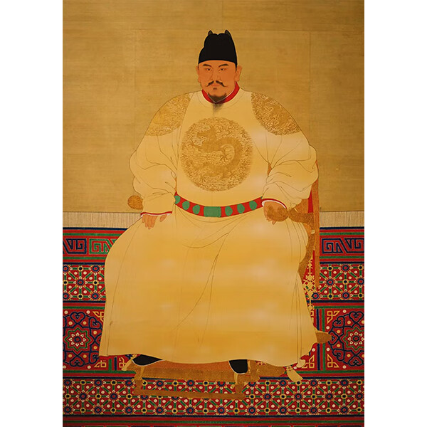 明太祖朱元璋明朝开国皇帝文艺复古牛皮纸海报装饰画相框画框画芯 2