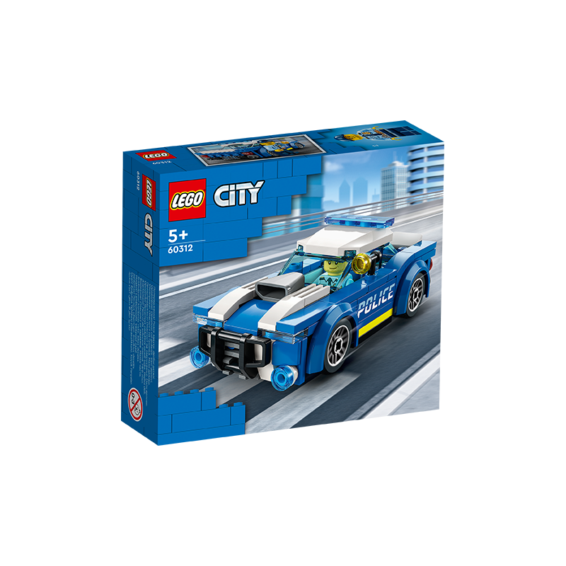 乐高（LEGO）积木拼装正品60312警车5岁+男孩儿童玩具生日礼物
