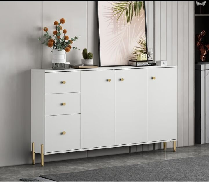 峎尔良超薄餐边柜 餐边桌餐边柜超薄餐边柜25cm30cm极窄款白色北欧