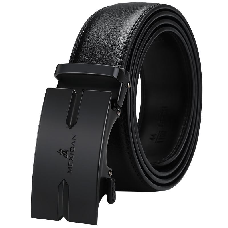 稻草人男士皮帶自動扣真牛皮商務腰帶休閑潮流褲帶生日禮物送父親老公