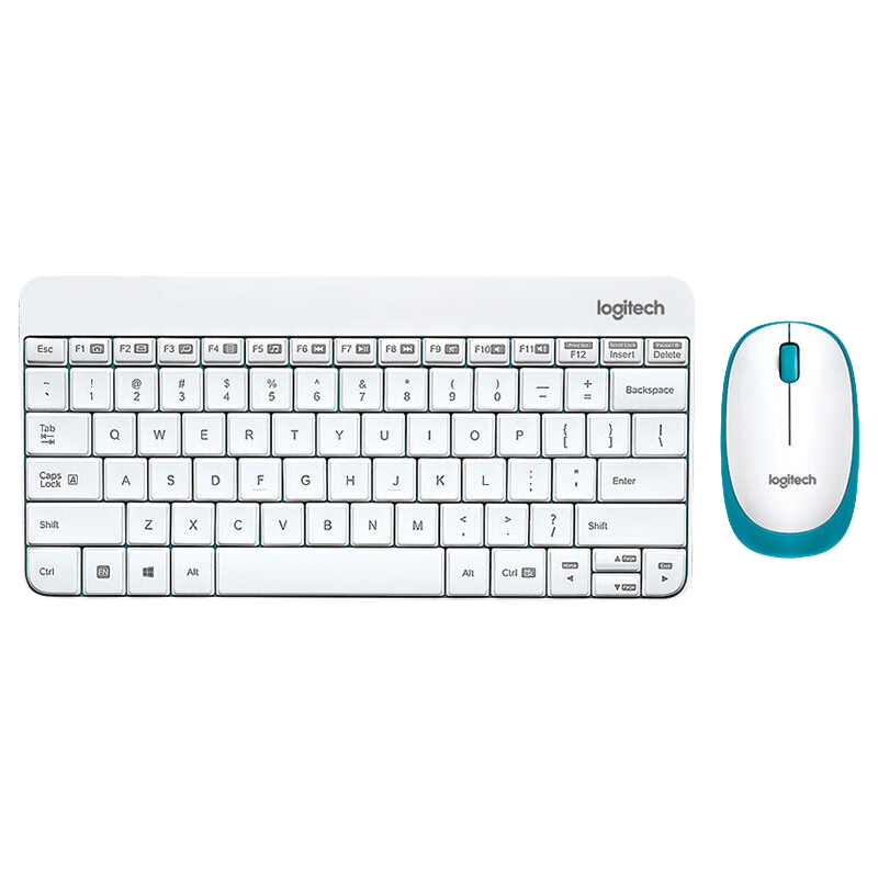 Logitech 罗技 MK245 Nano 2.4G无线键鼠套装 白色 无光