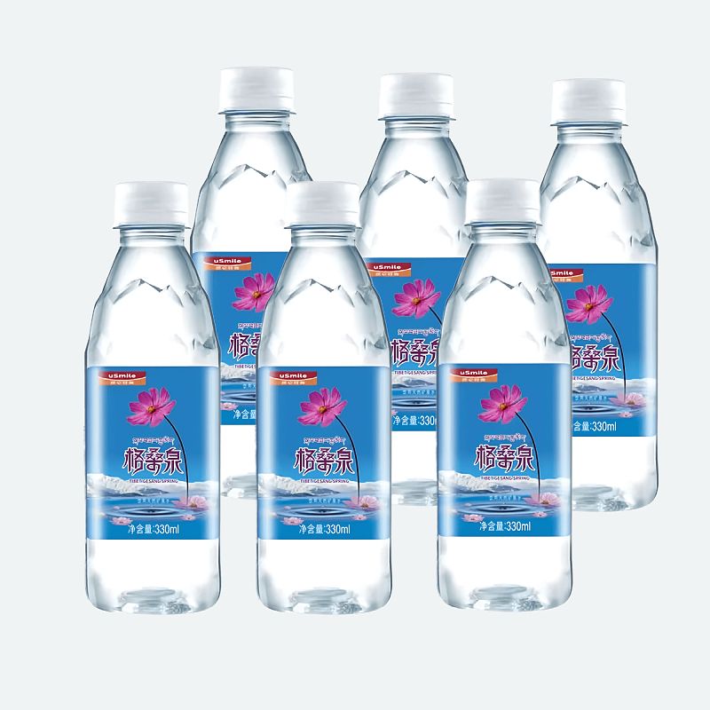 天然雪山富锶小分子团弱碱矿泉水【保质期2024年10月】 拆箱330ml*6瓶
