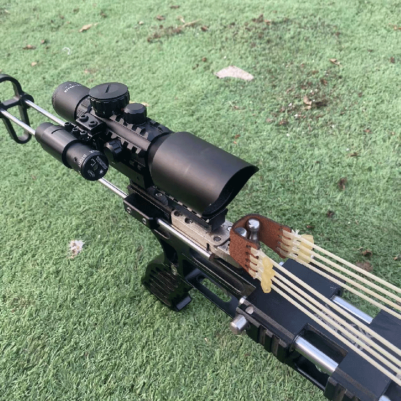 宜准弹弓专业成人加长杆猎鹰伸缩高精准航精准激光瞄准打鼠神器猎弓 9