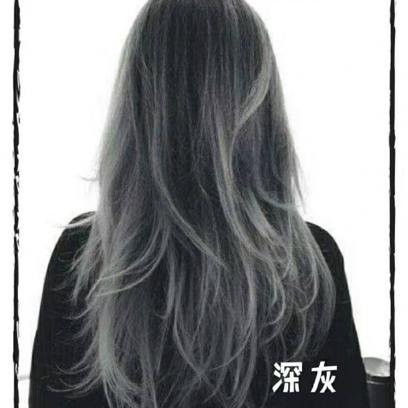 【官方旗舰】铅笔灰染l发剂网红色潮色灰色 深灰