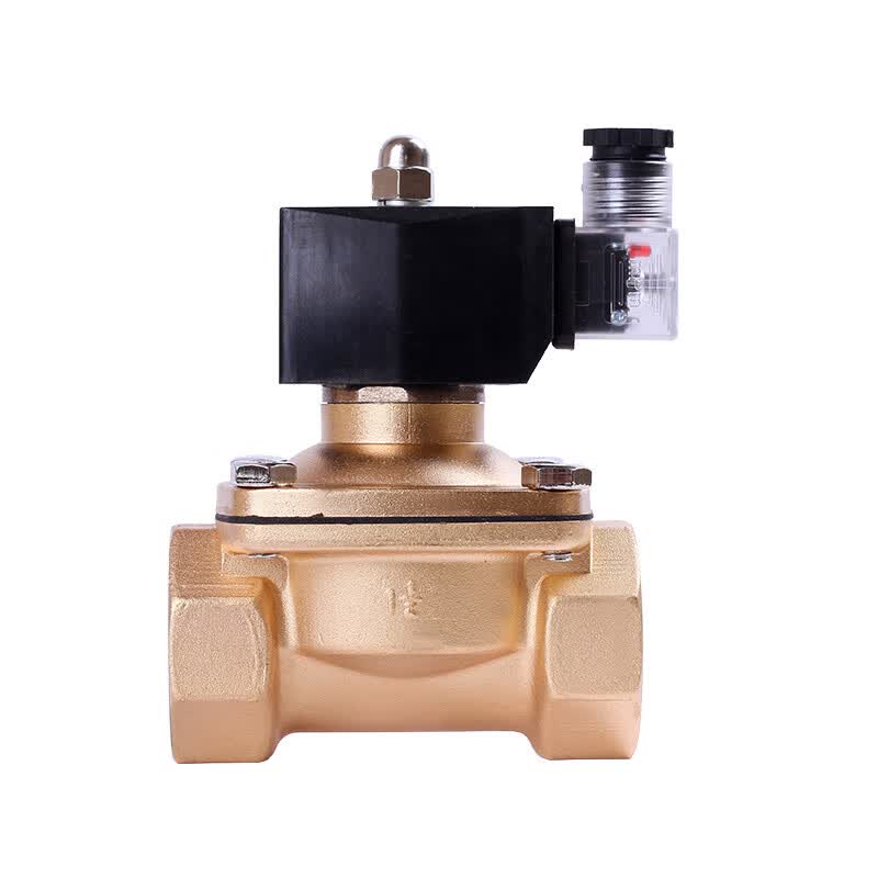 常闭室外防水电磁阀高温120度水阀气阀 塑封铜阀 大棚浇灌防水阀 2w