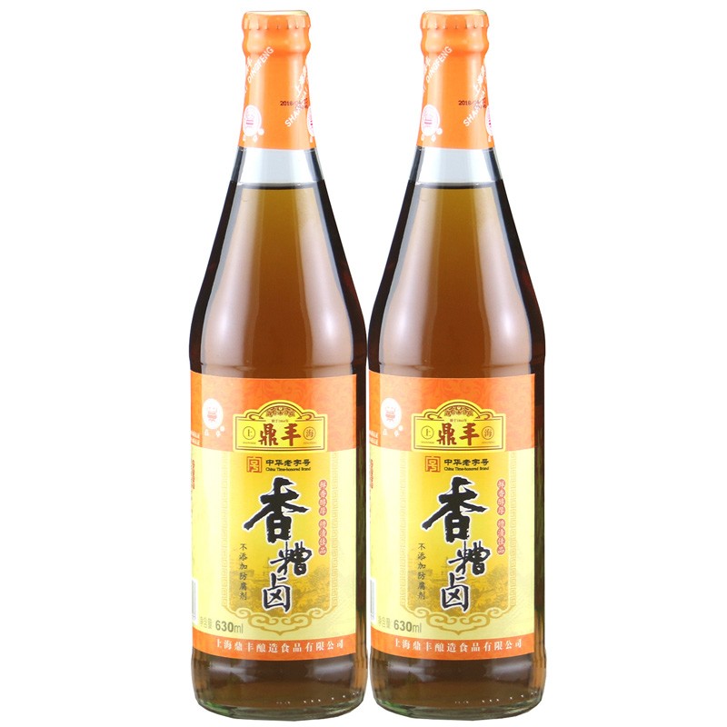 鼎丰香糟卤630ml*2瓶 三年陈糟卤 糟毛豆凤爪